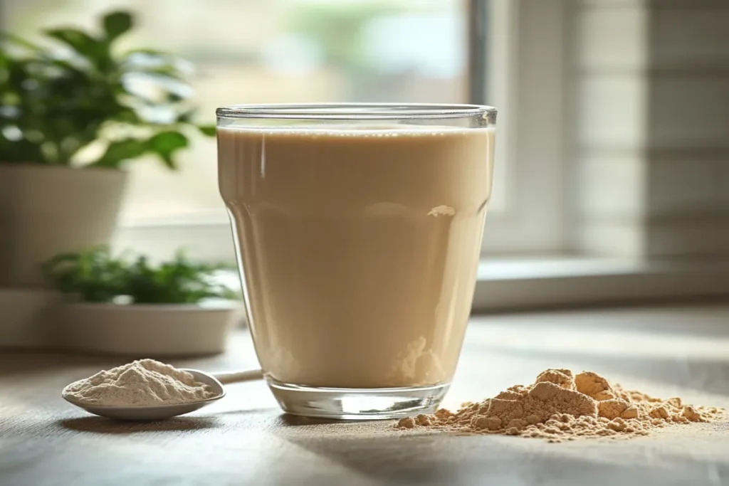 Milk or Water in a Protein Shake?