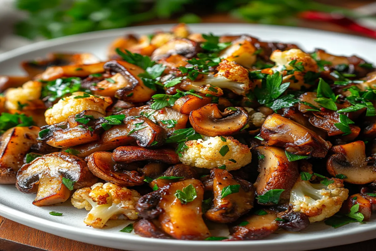 How to make mushroom & cauliflower vegan